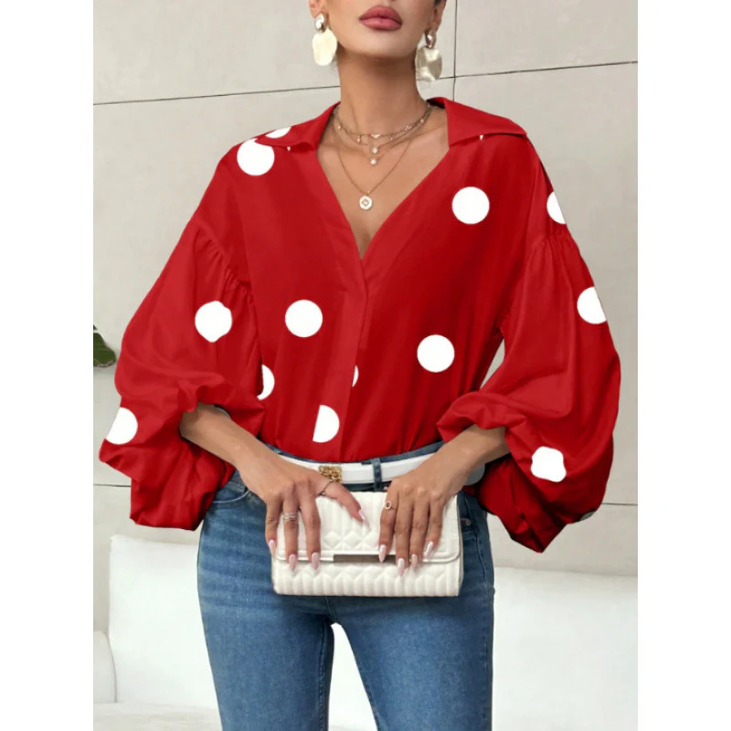 Damen Bluse mit voluminösen Ballonärmeln und elegantem Kragen R&B - Image 10