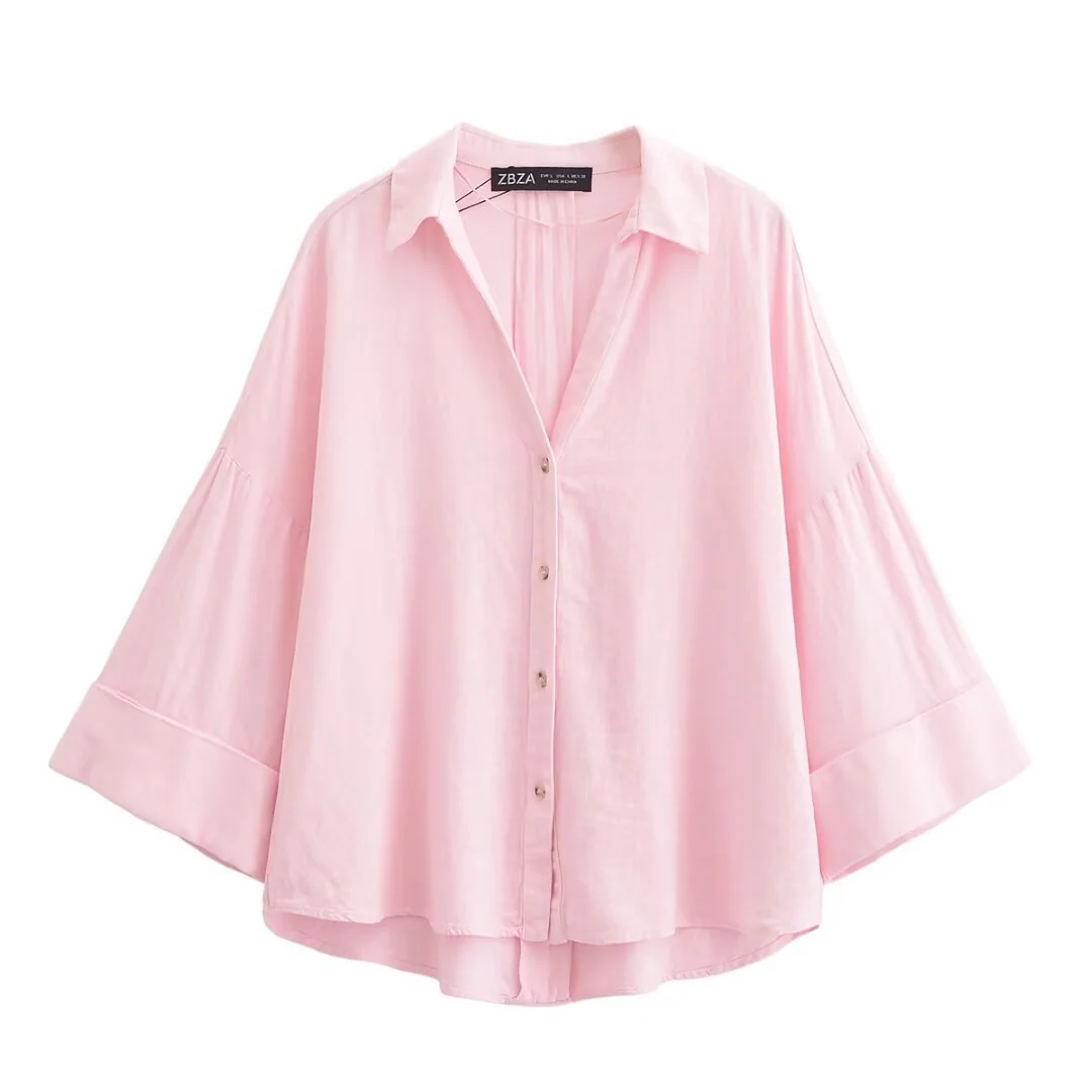 Damen Hemdblusenshirt mit lässigem Schnitt und eleganten 3/4-Ärmeln R&B - Image 10