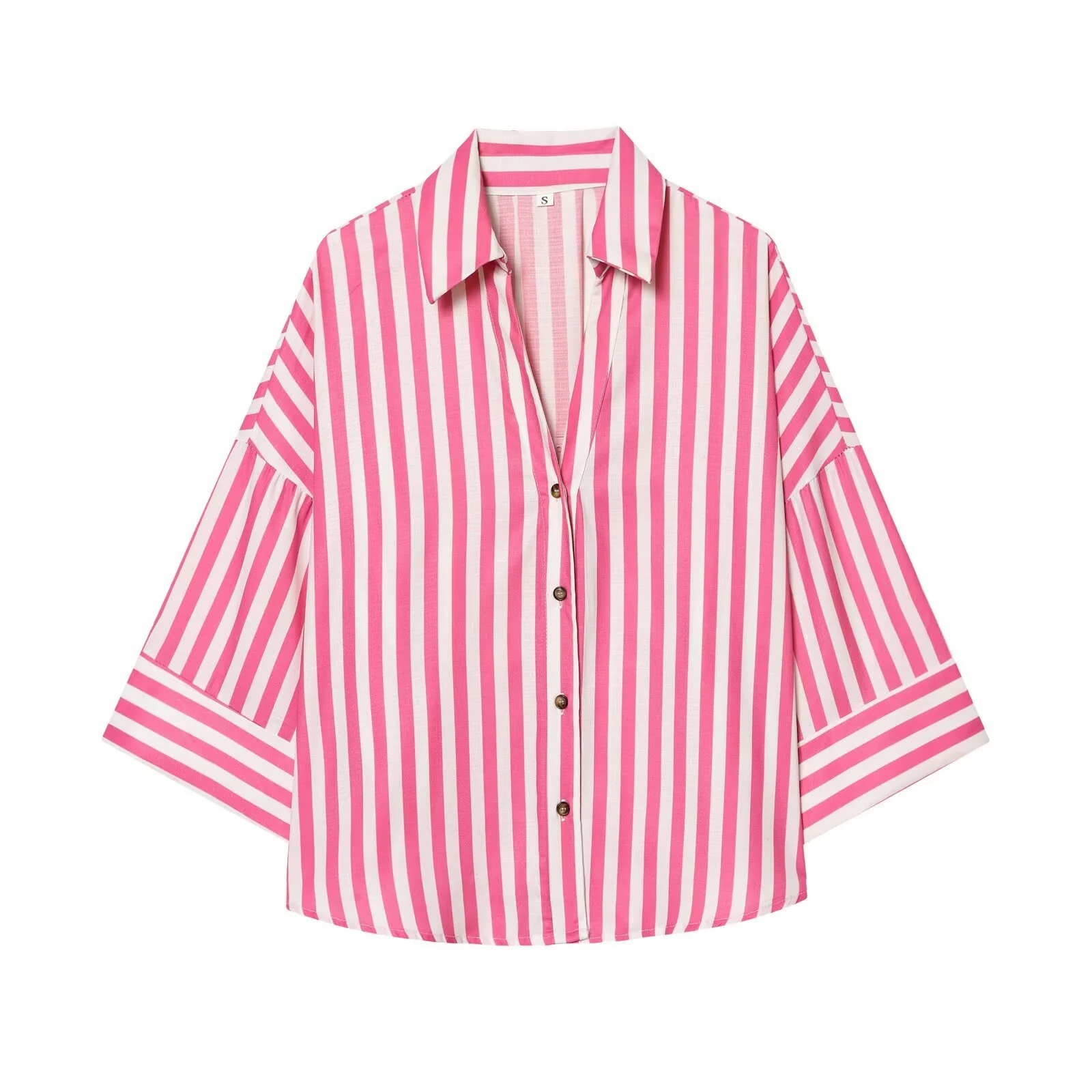 Damen Hemdblusenshirt mit lässigem Schnitt und eleganten 3/4-Ärmeln R&B - Image 12