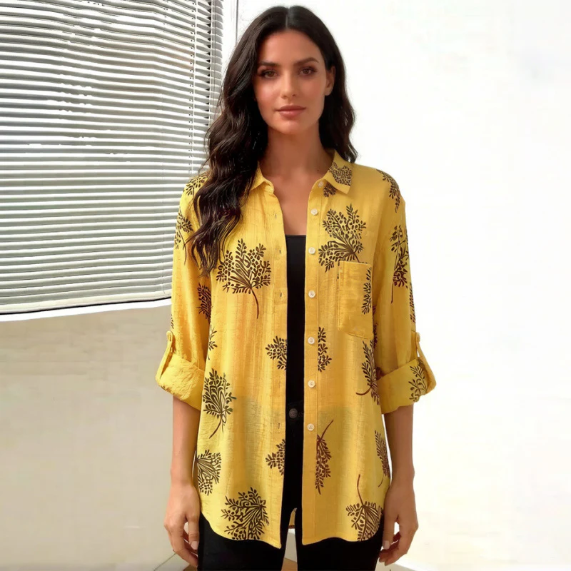 Damen Blusenshirt mit blumigem Motiv und legerem Schnitt R&B - Image 3