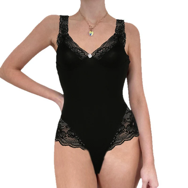 Damen Body mit eleganter Spitzenverzierung und komfortablem Schnitt R&B - Image 5