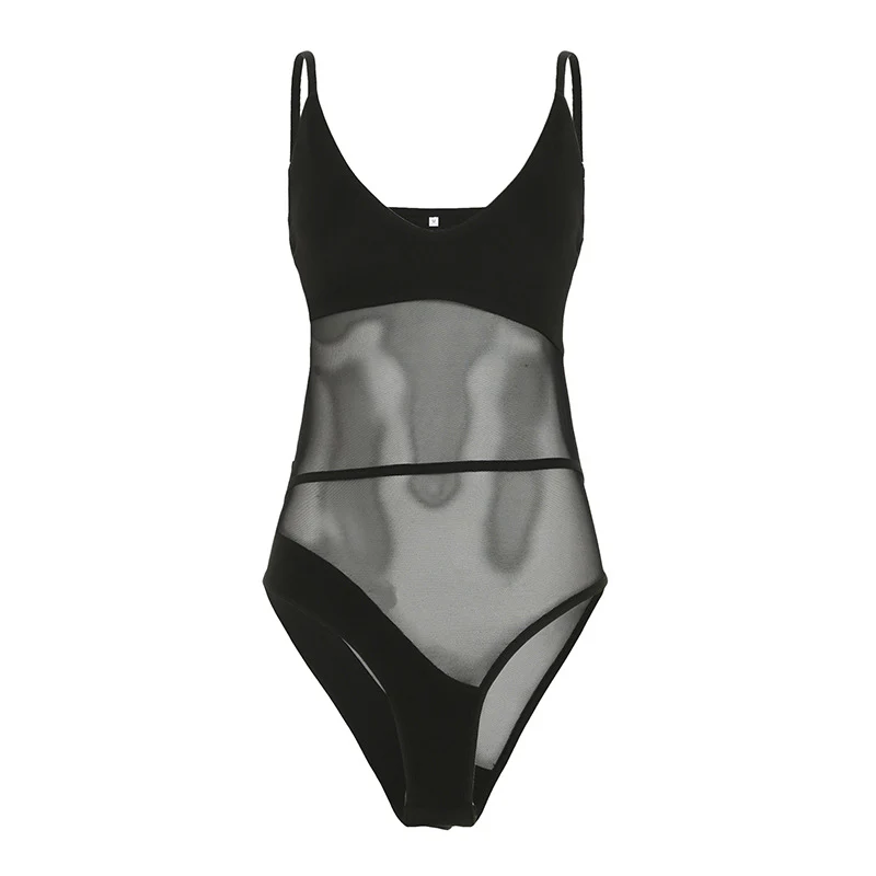 Damen Body mit raffinierten Mesh-Details und tiefem V-Ausschnitt R&B - Image 7