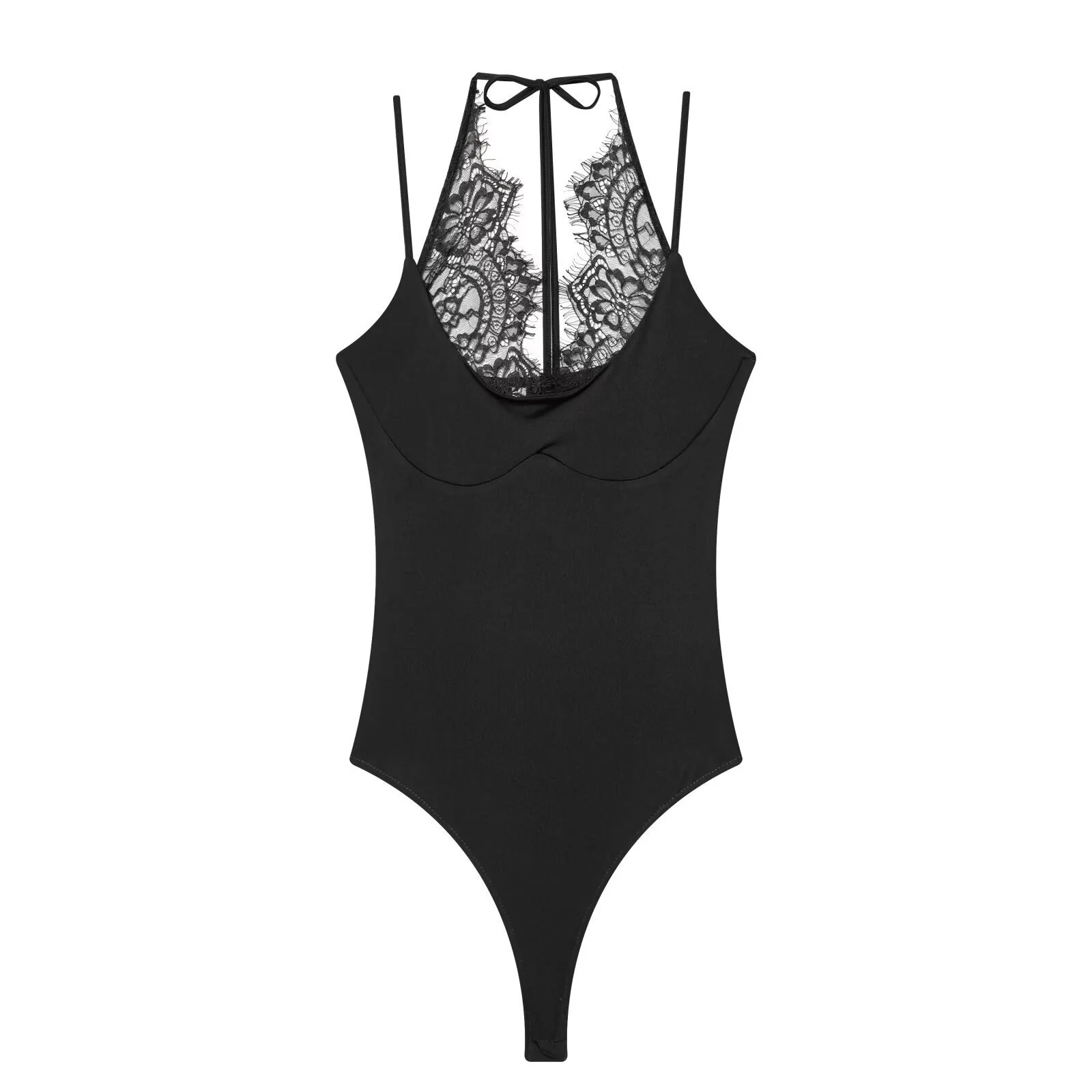 Damen Body mit zartem Spitzeneinsatz und verstellbaren Trägern R&B - Image 7