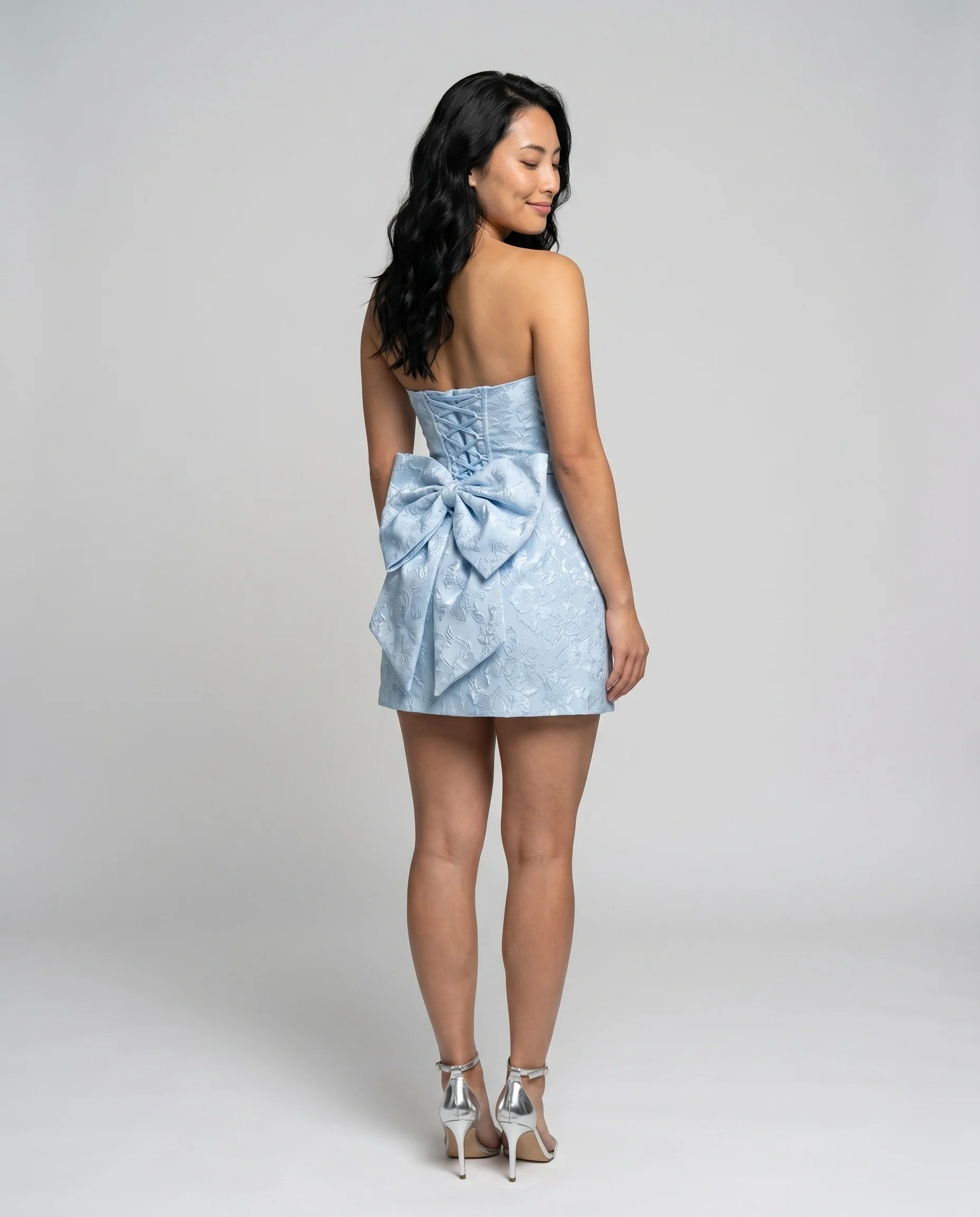 Damen boho-chic Minikleid mit grandiosem Schleifendetail R&B - Image 3