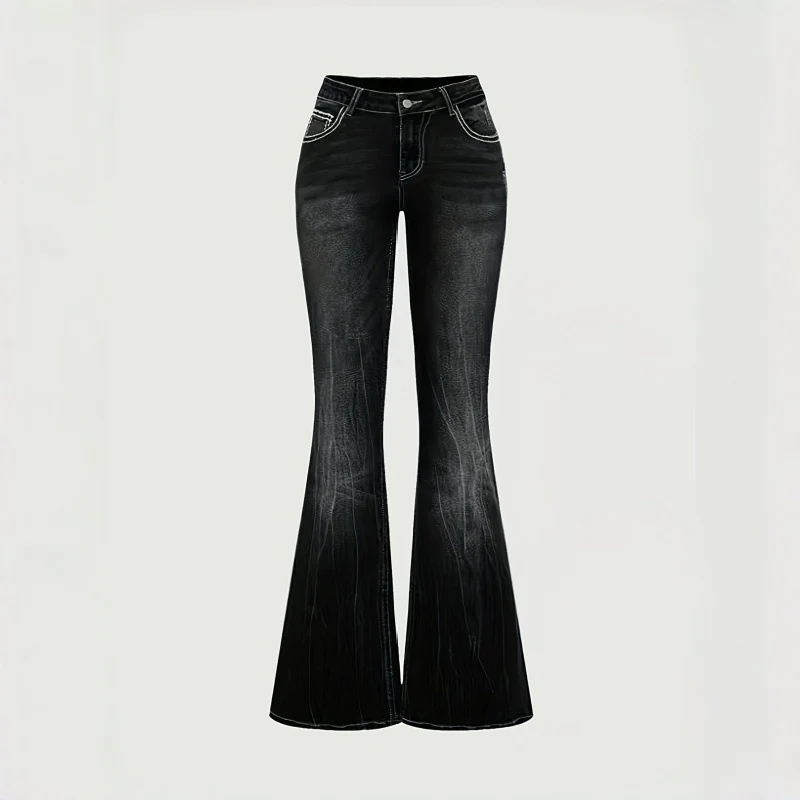 Damen Bootcut Jeans mit kunstvoller Stickerei R&B - Image 2