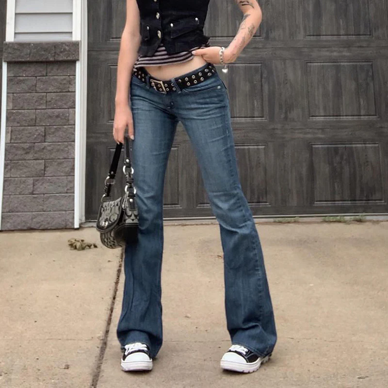 Damen Bootcut Jeans mit verspieltem Fransenbesatz R&B - Image 3