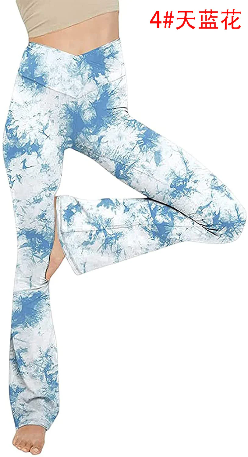 Damen Bootcut Yoga-Hose aus elastischem Material mit hohem Bund R&B - Image 15