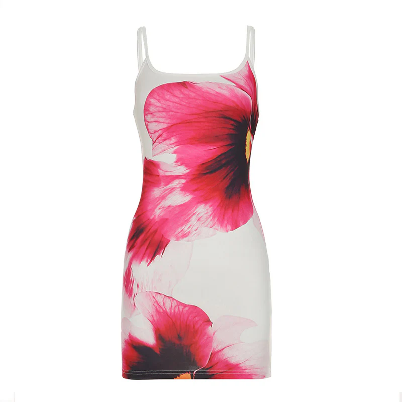 Damen Bunt bedrucktes Bandeau-Kleid R&B - Image 7