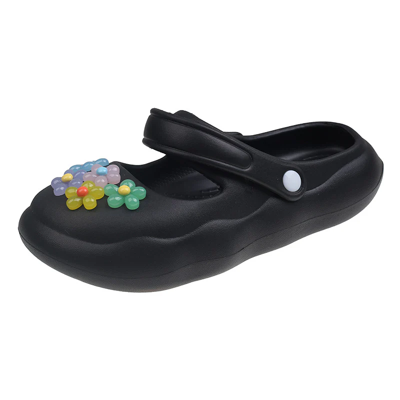 Damen Bunte und komfortable Riemensandalen mit blütenförmigem Dekor R&B - Image 8
