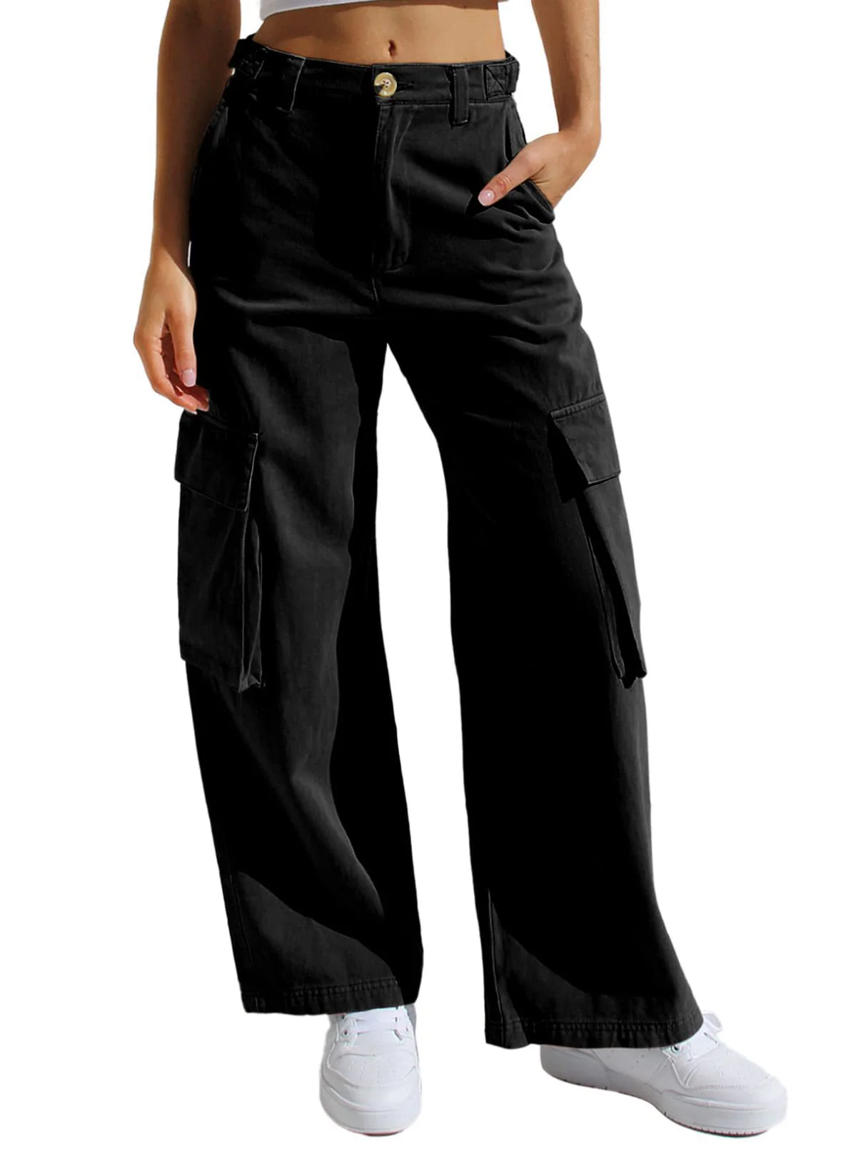 Damen Cargo-Hose mit praktischen Seitentaschen und lässigem Schnitt R&B - Image 10