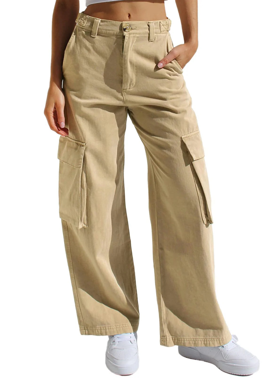Damen Cargo-Hose mit praktischen Seitentaschen und lässigem Schnitt R&B - Image 12