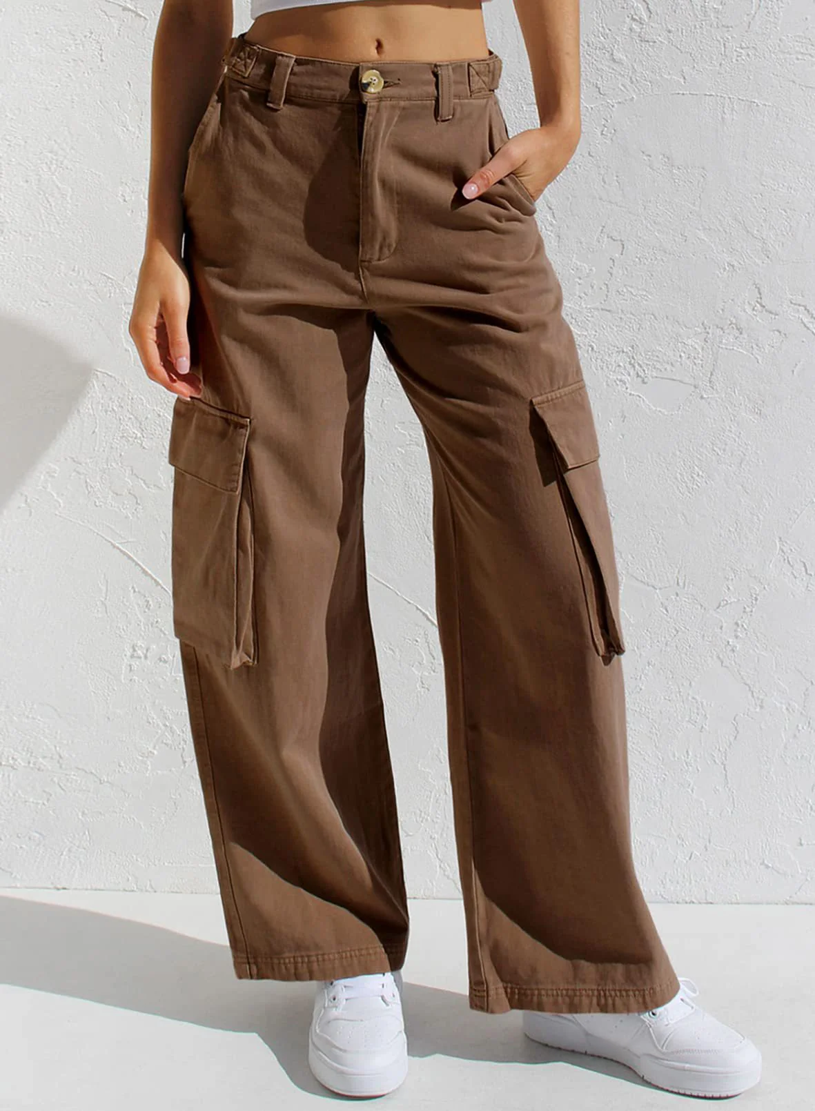 Damen Cargo-Hose mit praktischen Seitentaschen und lässigem Schnitt R&B - Image 8