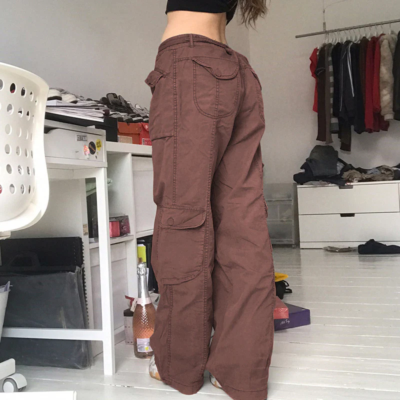 Damen Cargo-Hose mit seitlichen Taschen und verstellbarem Bund R&B - Image 3