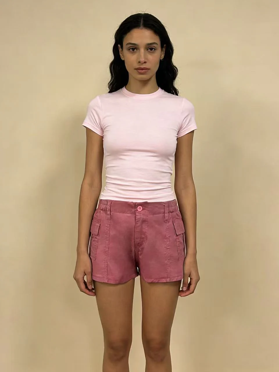 Damen Cargo-Shorts mit funktionalen Seitentaschen und elastischem Bund R&B - Image 10