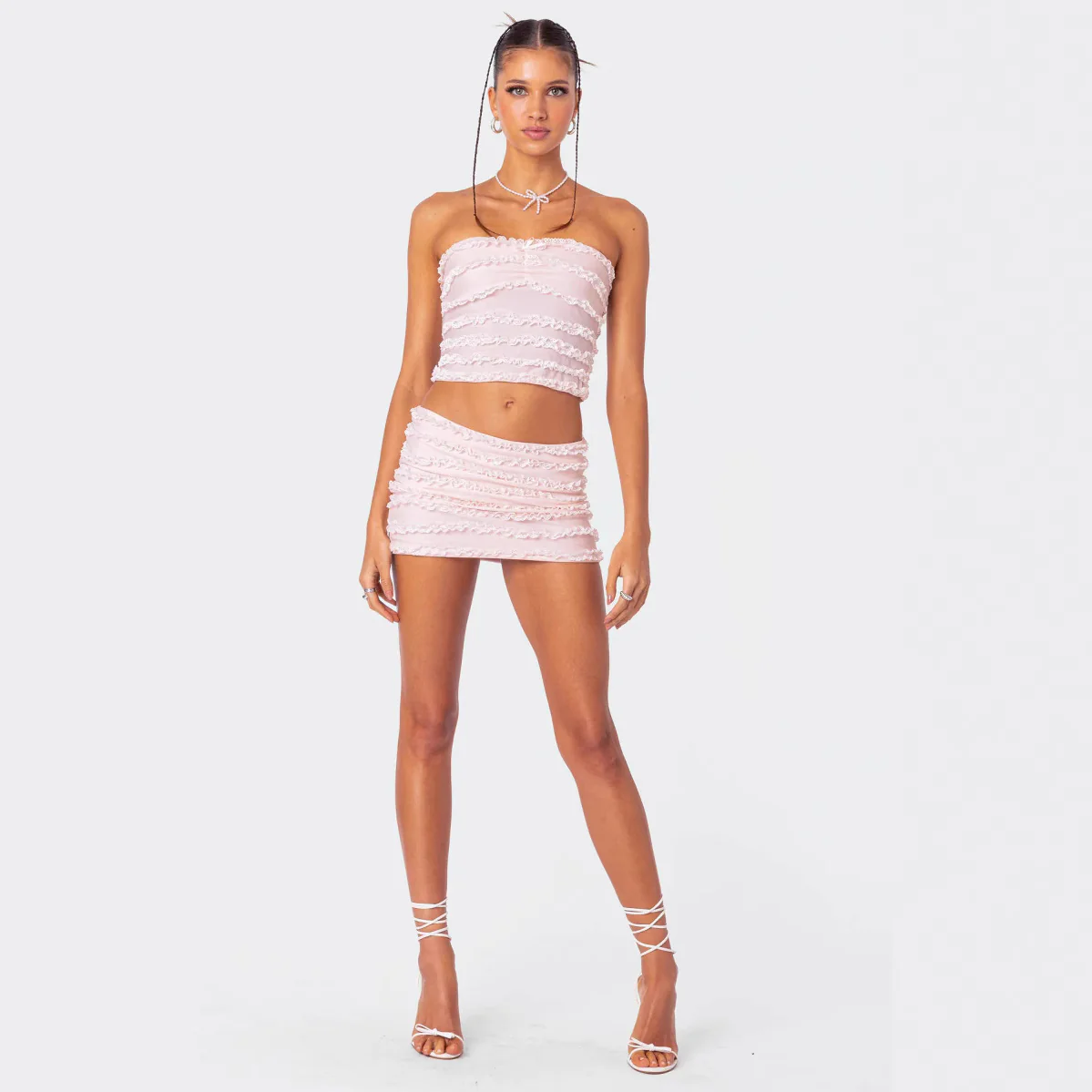 Damen Casual Lounge Set mit Volant-Design R&B - Image 2