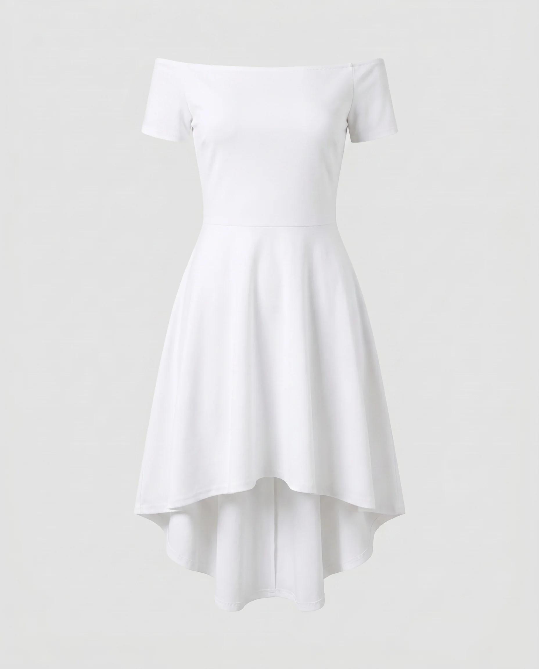 Damen Charmantes und elegantes Kleid mit asymmetrischem Saum R&B - Image 10