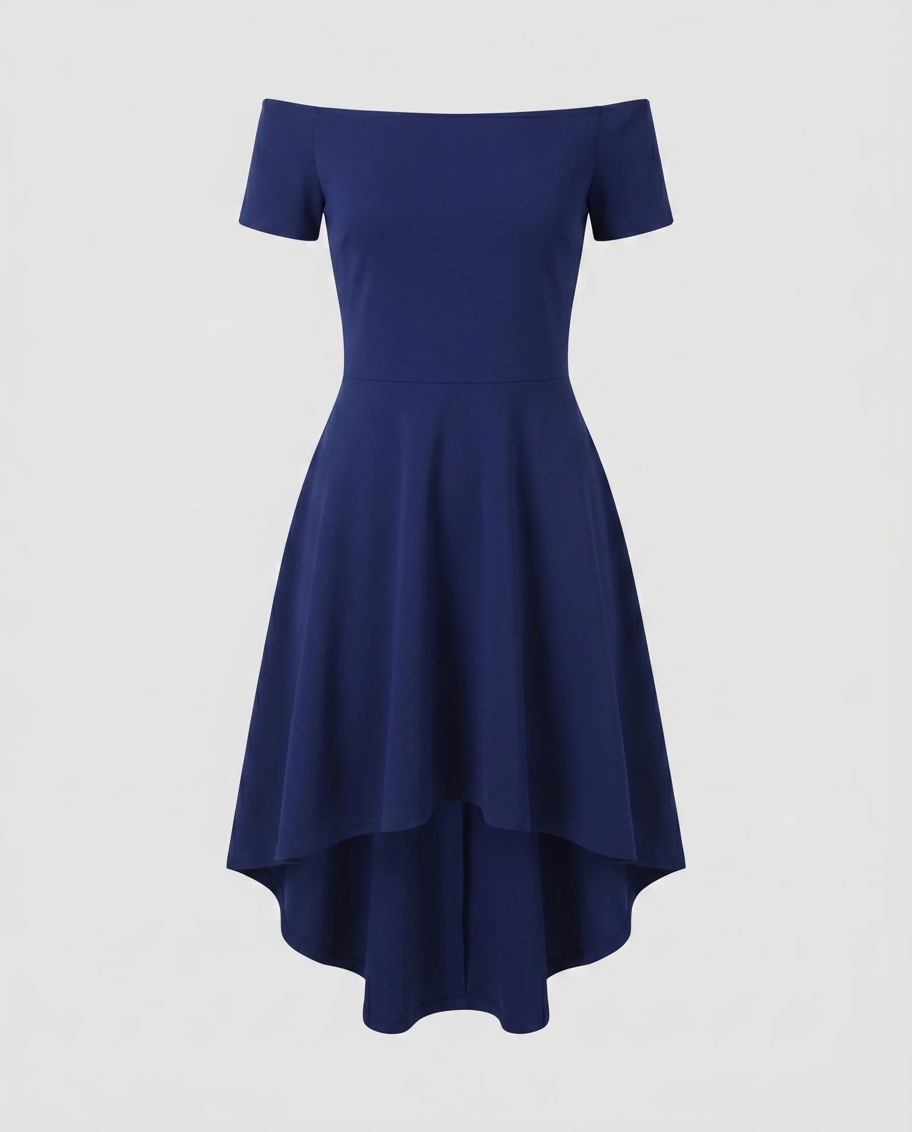Damen Charmantes und elegantes Kleid mit asymmetrischem Saum R&B - Image 5