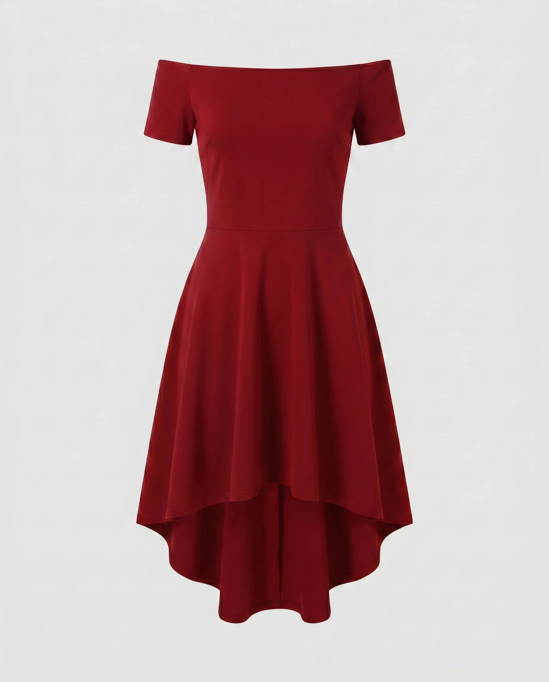 Damen Charmantes und elegantes Kleid mit asymmetrischem Saum R&B - Image 6