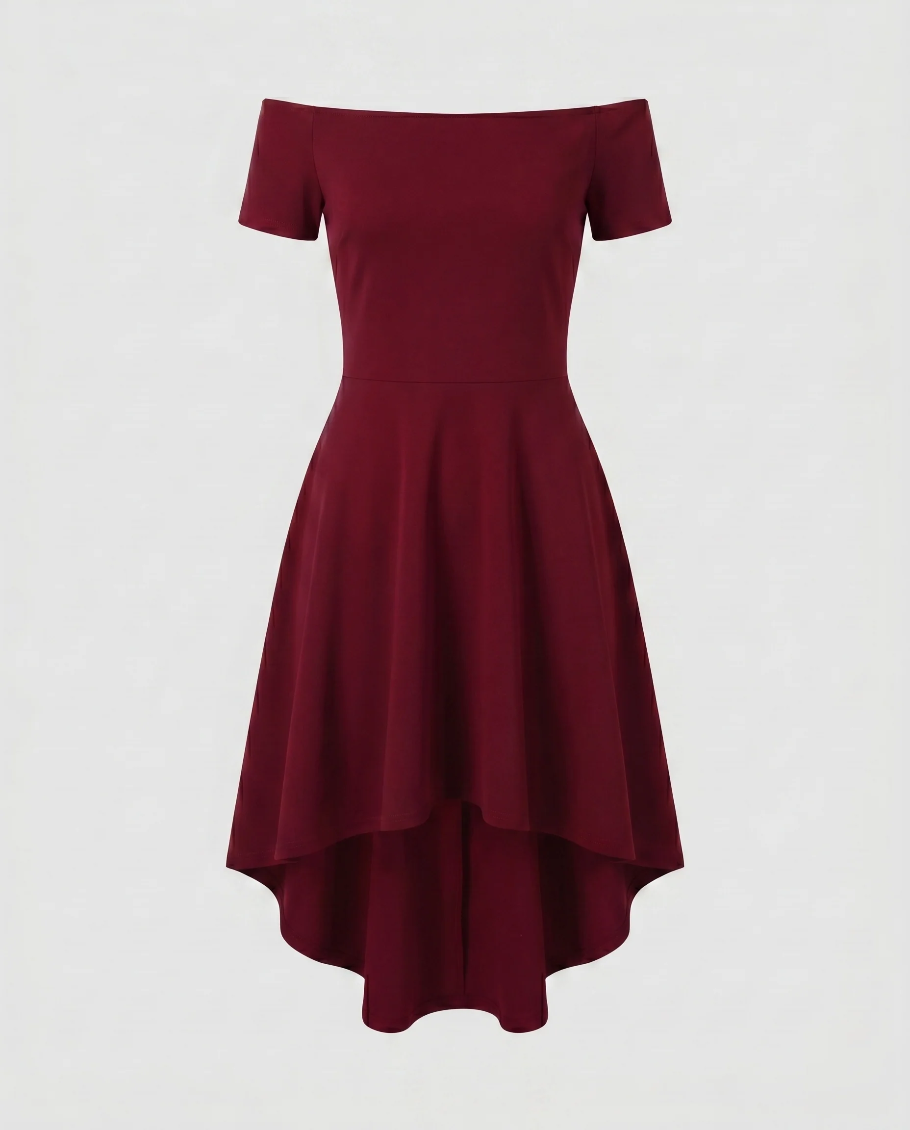 Damen Charmantes und elegantes Kleid mit asymmetrischem Saum R&B - Image 8