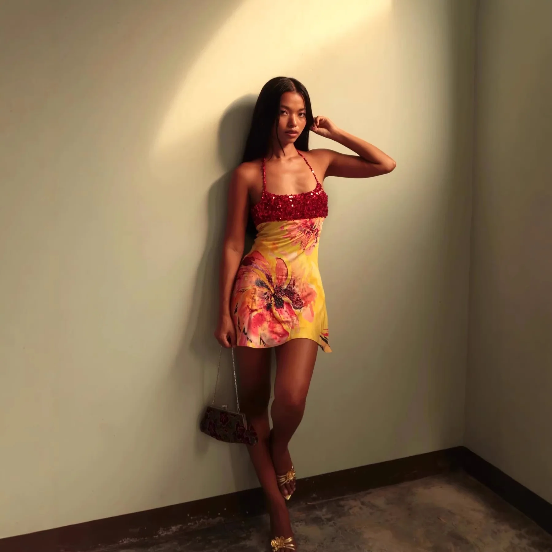 Damen Cocktailkleid mit Pailletten R&B - Image 3