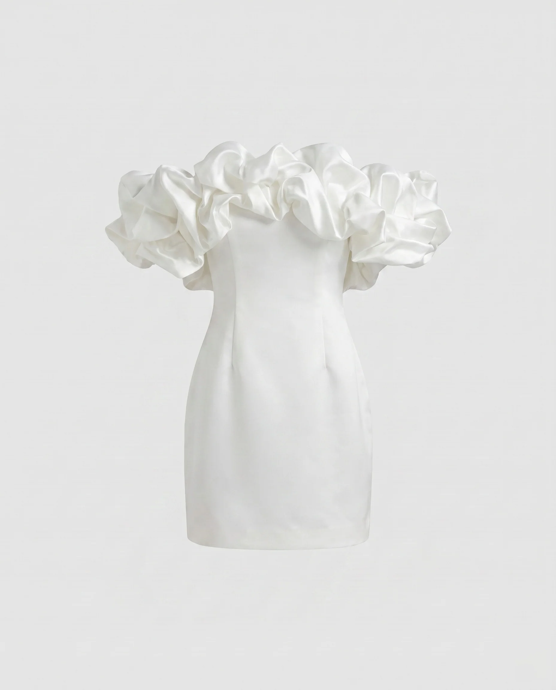 Damen Cocktailkleid mit schulterfreiem Design und voluminösen Rüschendetails R&B - Image 6