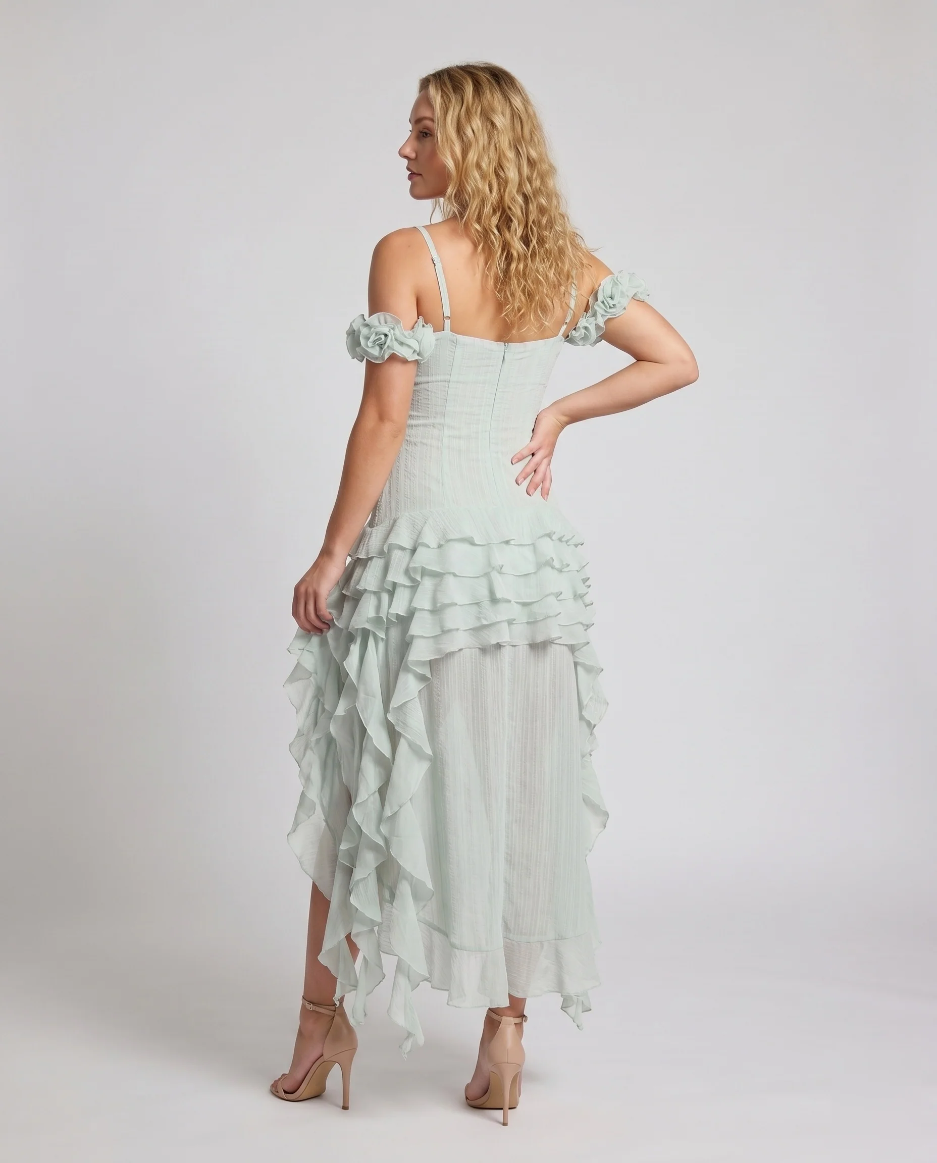 Damen Corsagenkleid mit raffinierten Rüschendetails R&B - Image 4