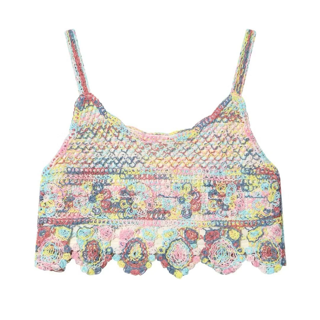 Damen gehäkeltes Oberteil im farbenfrohen Design R&B - Image 6