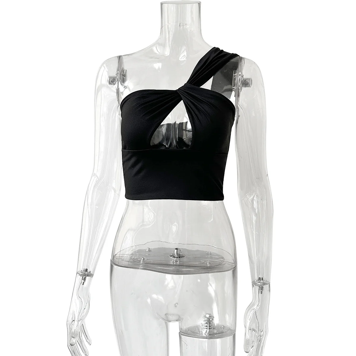 Damen Crop-Top mit Knotendetails R&B - Image 4