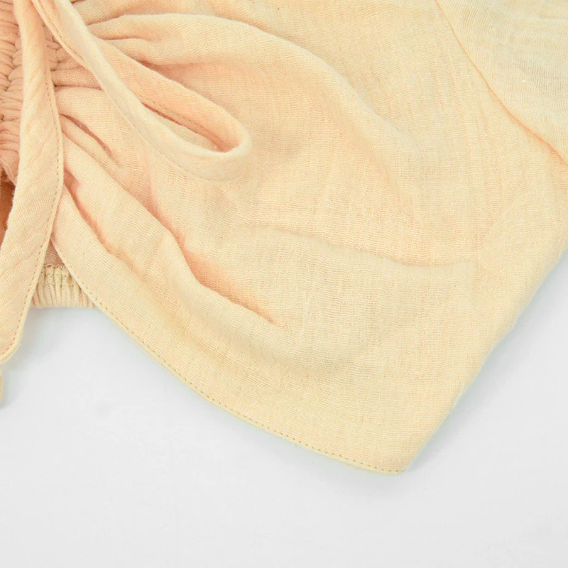 Damen Crop-Top mit voluminösen Rüschensäumen und verstellbarem Kordelzug R&B - Image 4