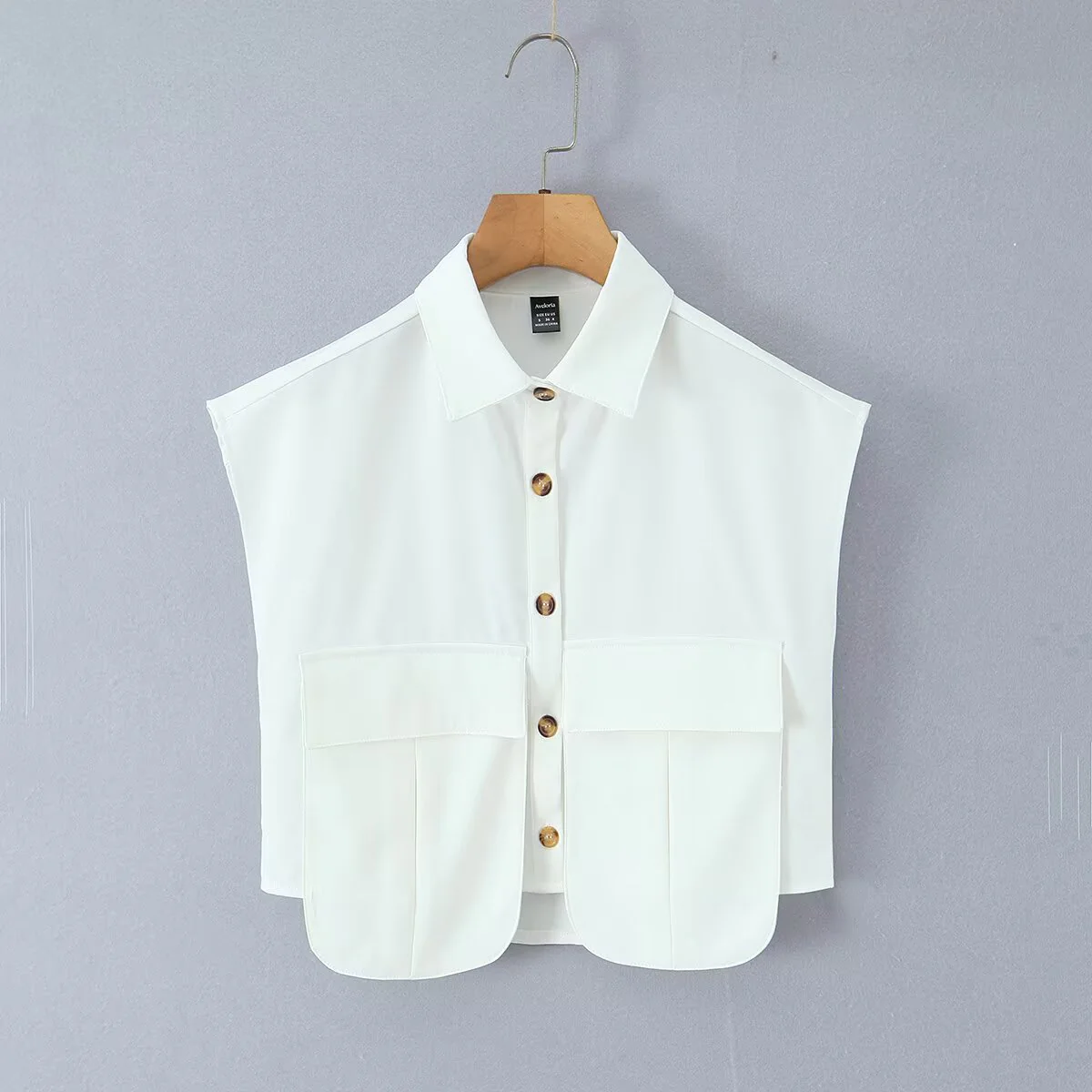 Damen Cropped Bluse mit asymmetrischem Rock R&B - Image 2