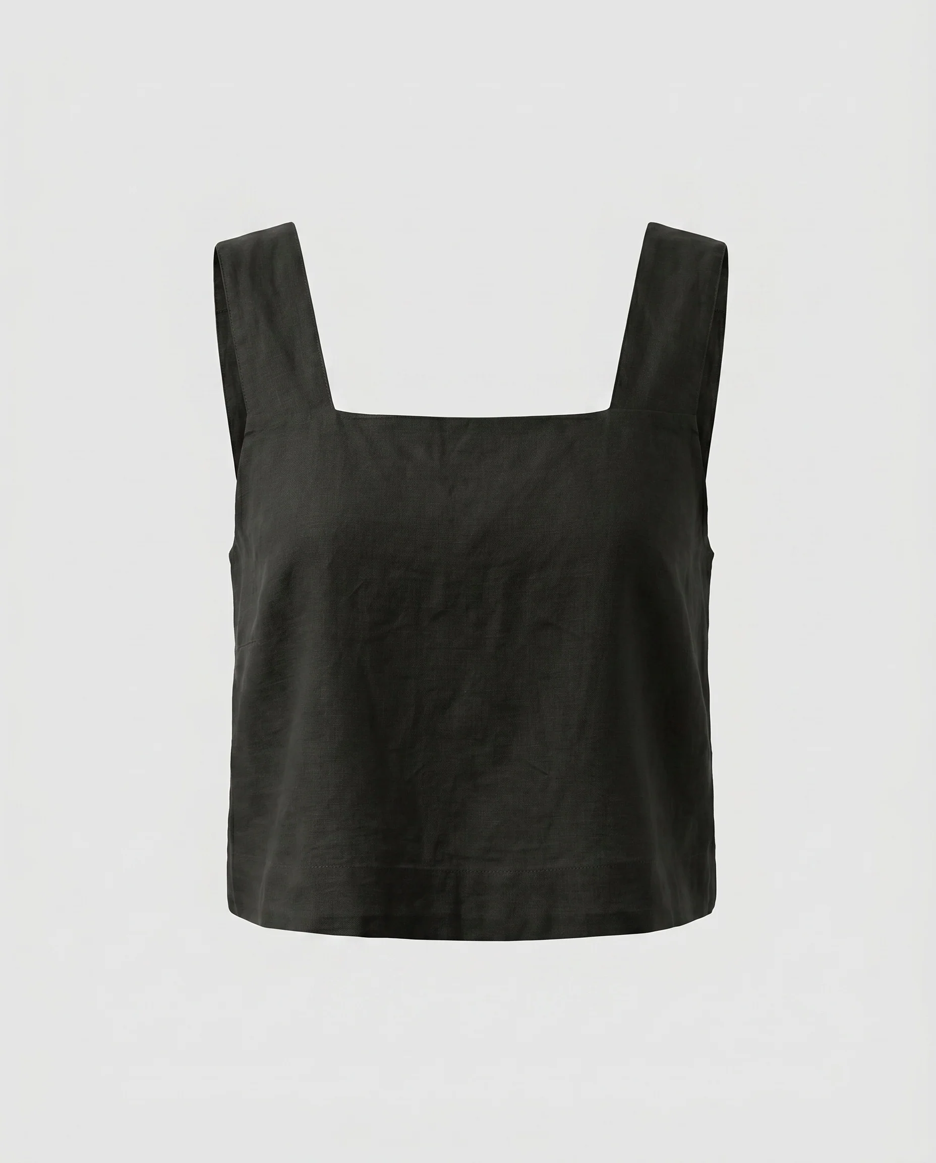 Damen Cropped Leinenoberteil - Image 5