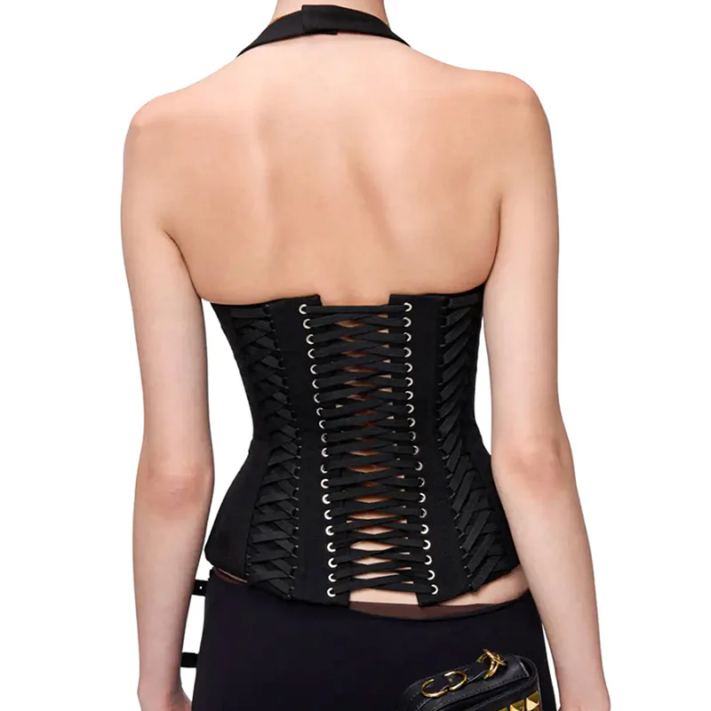 Damen Cropped Oberteil mit raffiniertem Schnürdesign R&B - Image 7