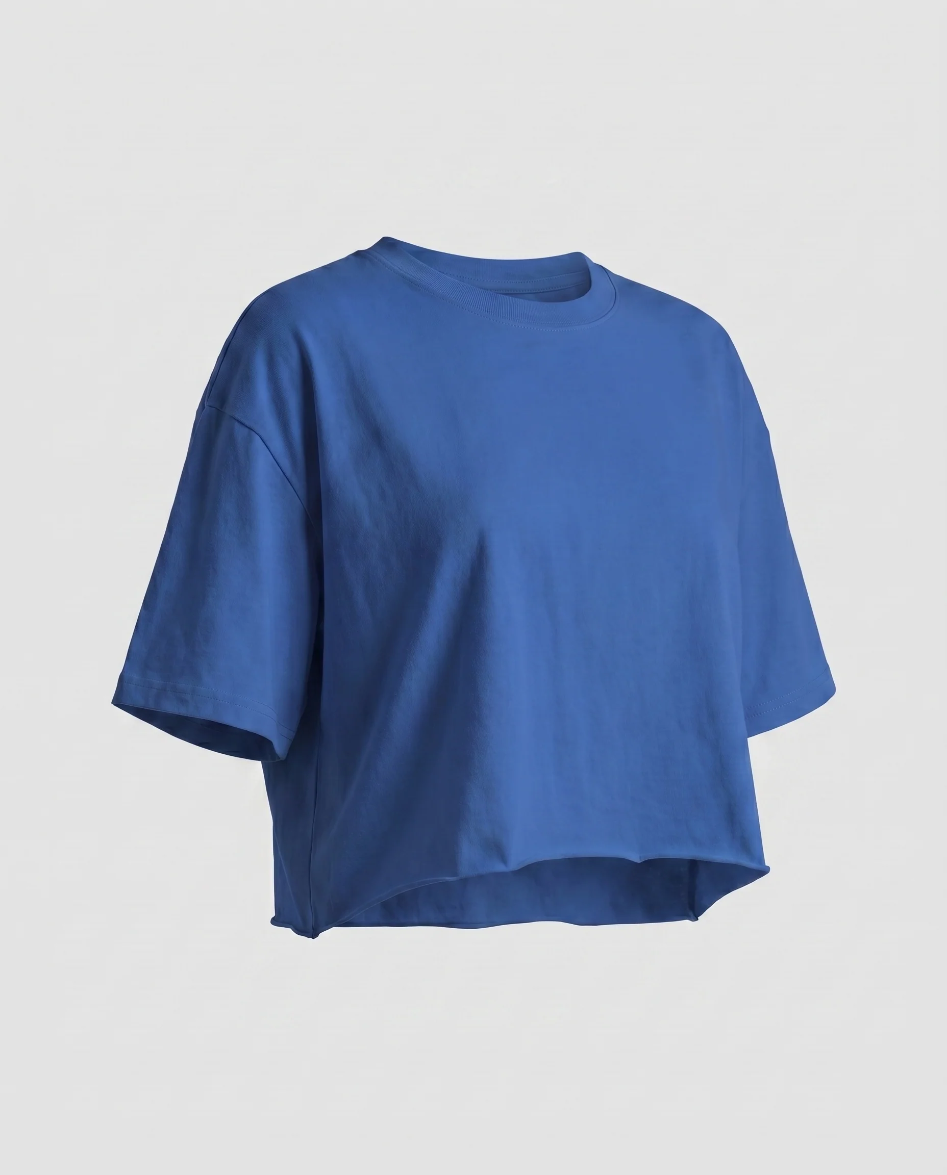 Damen cropped T-Shirt mit weit geschnittenen Ärmeln und modernem Ausschnitt - Image 14