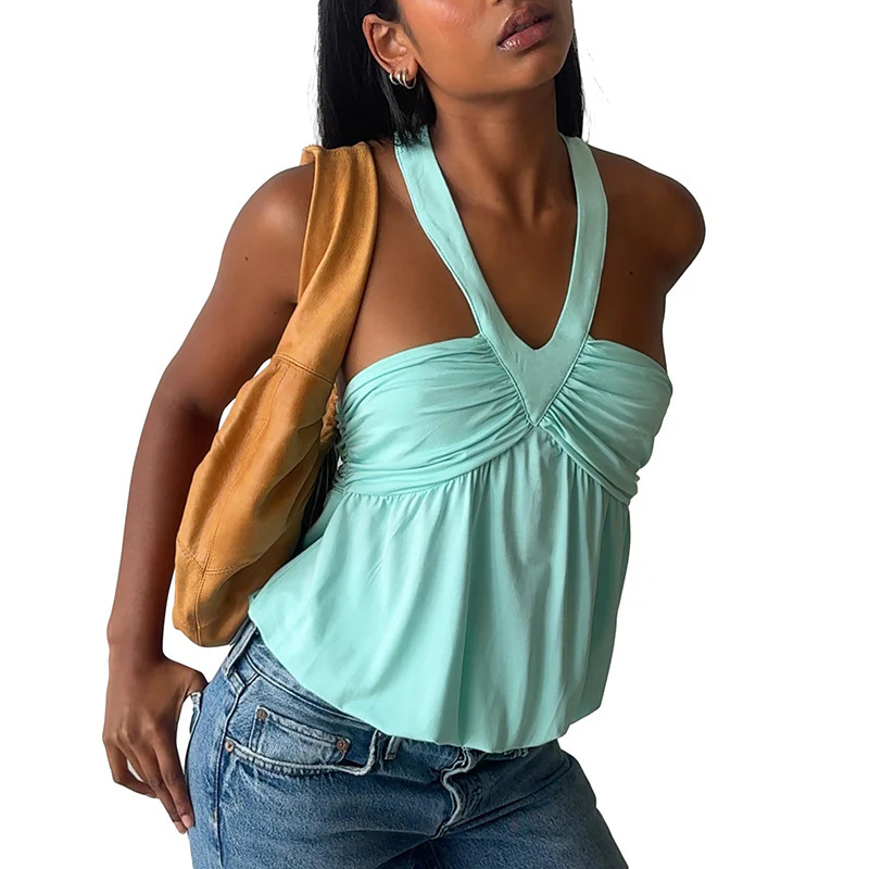 Damen Cut-Out Top mit fließendem Schnitt und V-Ausschnitt R&B - Image 5