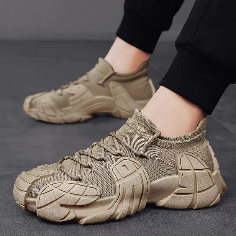 Damen Designer Sneaker mit hohem Kragen und textilförmiger Struktur R&B - Image 4