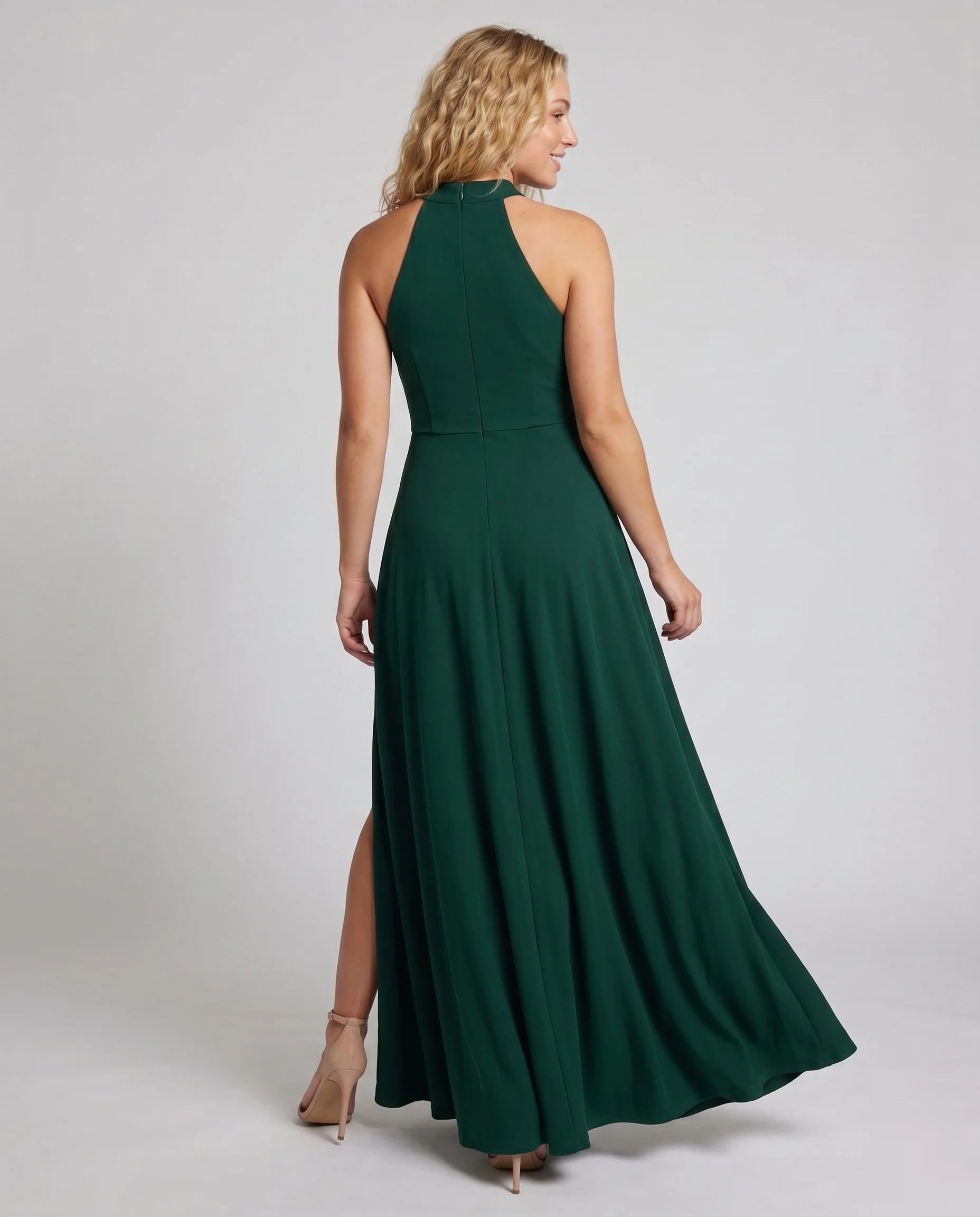 Damen Elegant gestaltetes Abendkleid mit hohem Schlitz R&B - Image 4