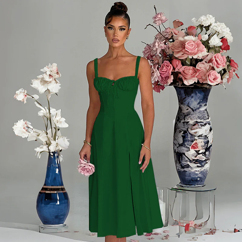 Damen elegante A-Linien Kleid mit charmanten Rüschendetails R&B - Image 10