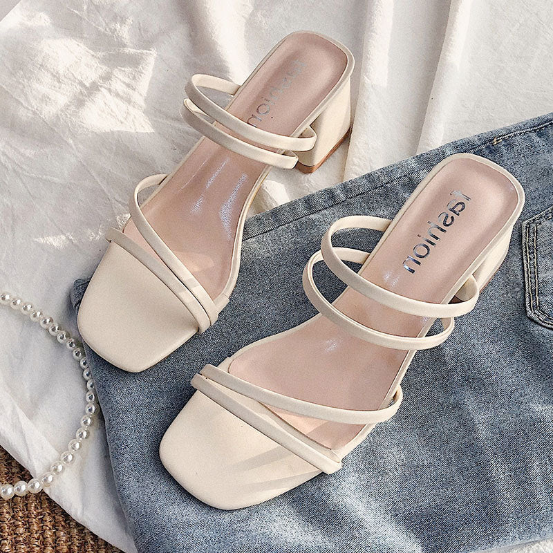 Damen elegante Absatzsandalen mit raffinierten Riemen R&B - Image 5