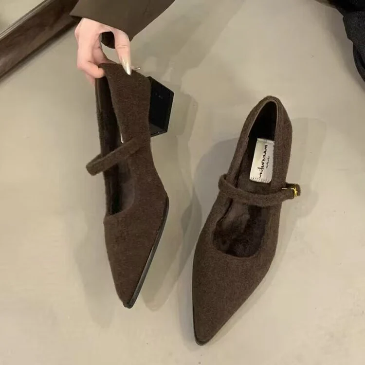Damen elegante Ballerina-Schuhe mit modischem Riemchen und komfortabler Innensohle R&B - Image 6