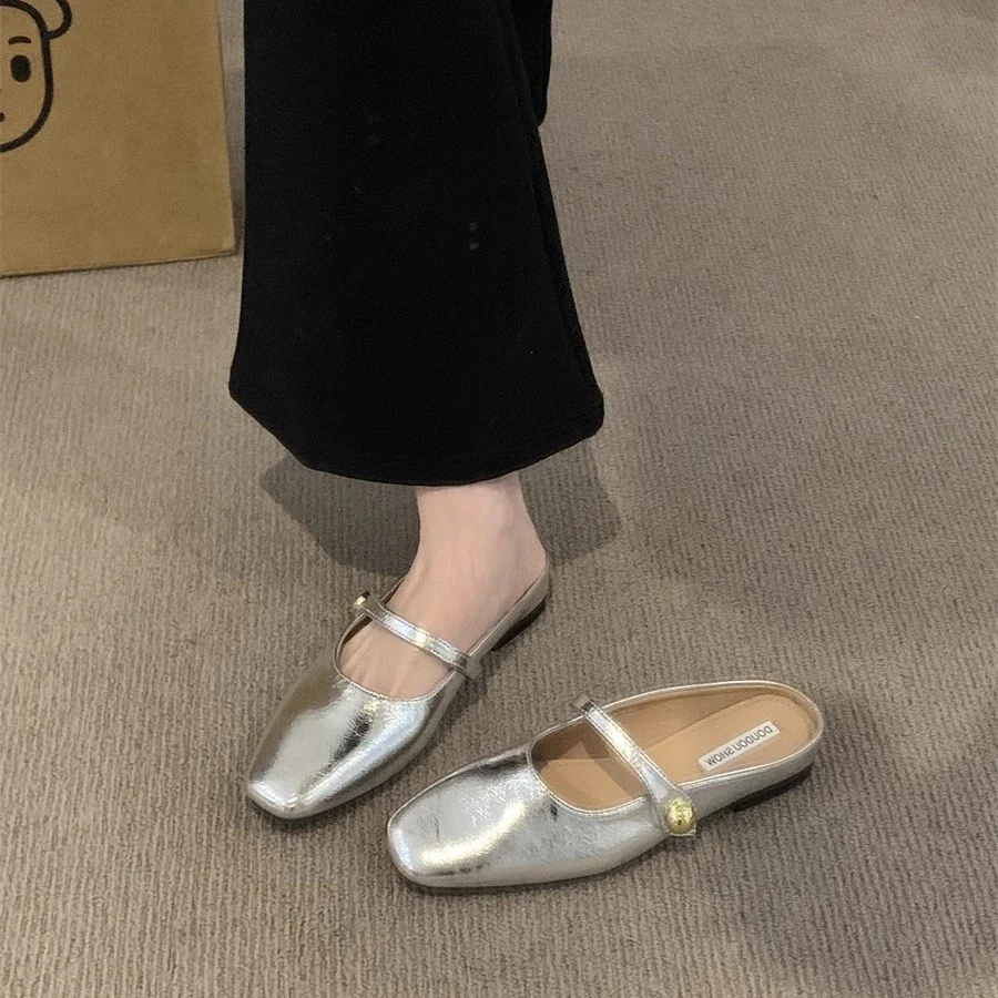 Damen elegante Ballerina-Slipper mit modischem Riemchen und Komfort-Innensohle R&B - Image 2