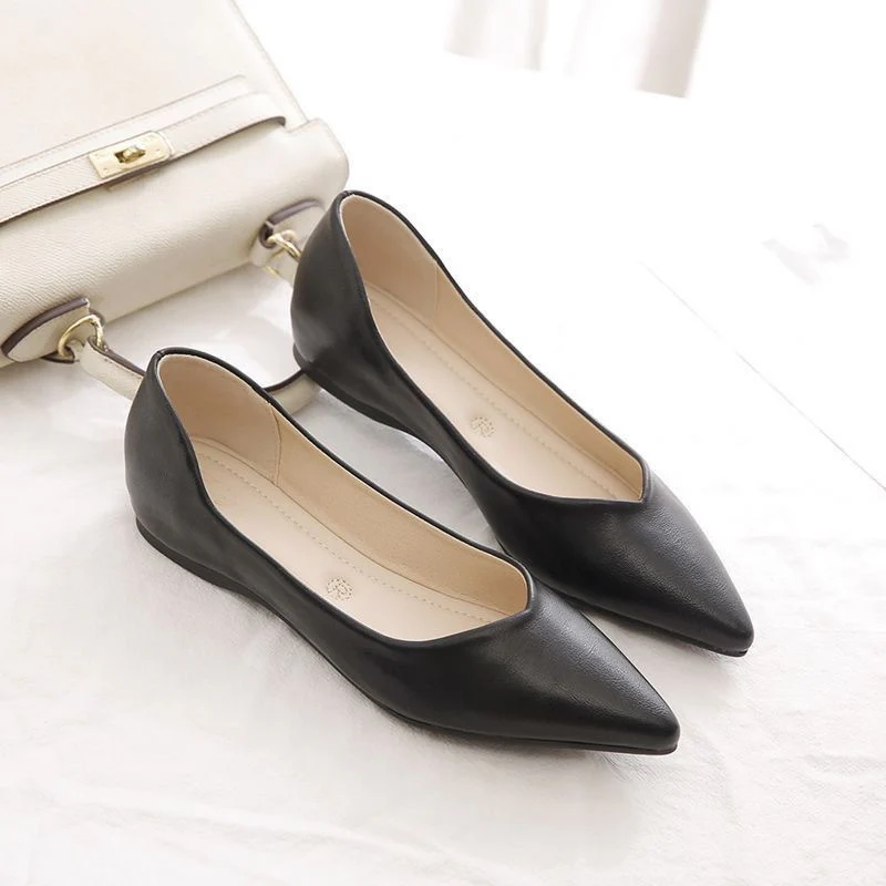 Damen Elegante Ballerinas aus hochwertigem Leder mit modischem V-Ausschnitt R&B - Image 3