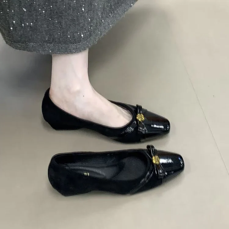 Damen elegante Ballerinas mit dekorativer Schleife und komfortablem Fußbett R&B - Image 9