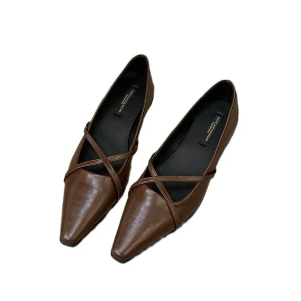 Damen elegante Ballerinas mit gekreuztem Riemchen R&B - Image 5
