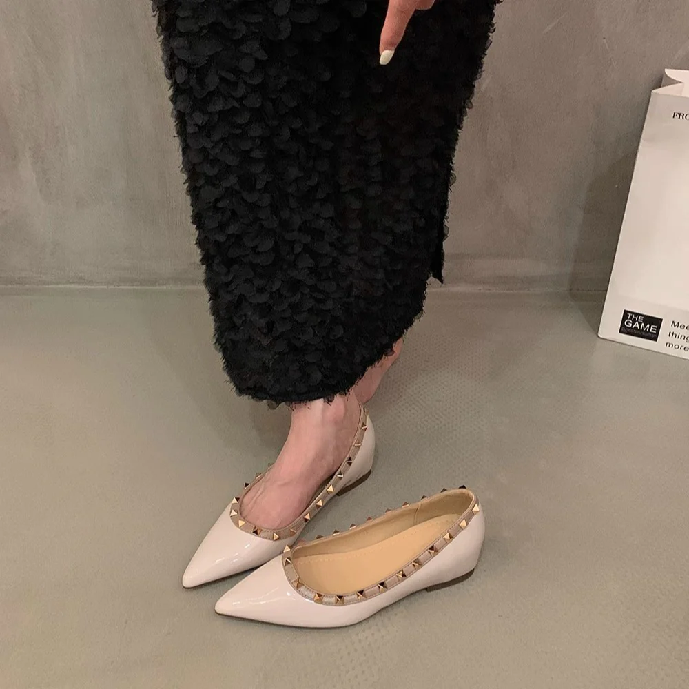 Damen elegante Ballerinas mit modischen Nietenakzenten und komfortabler Innensohle R&B - Image 4