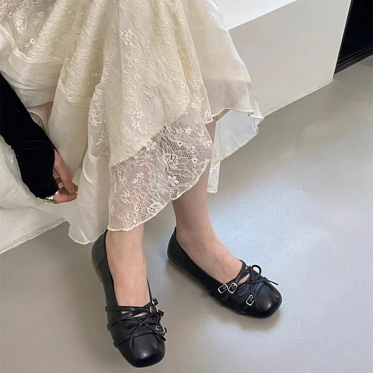 Damen elegante Ballerinas mit modischen Riemchen und komfortabler Sohle R&B - Image 2