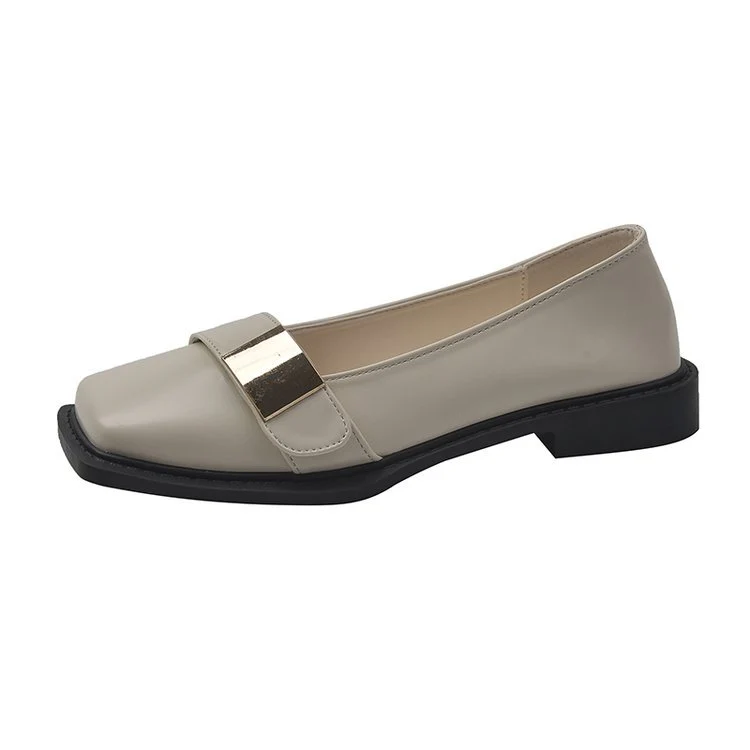 Damen elegante Ballerinas mit schickem Riemen und komfortablem Blockabsatz R&B - Image 5