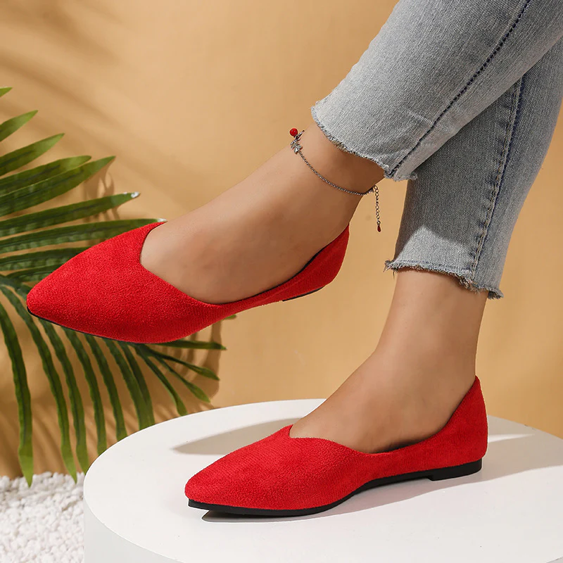 Damen elegante Ballerinas mit spitzer Zehenpartie und ultraleichter Sohlenkonstruktion R&B - Image 4