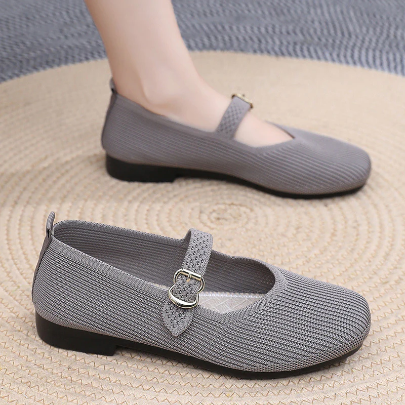 Damen elegante Ballerinas mit verstellbarem Riemen Heidi-Mode - Image 2