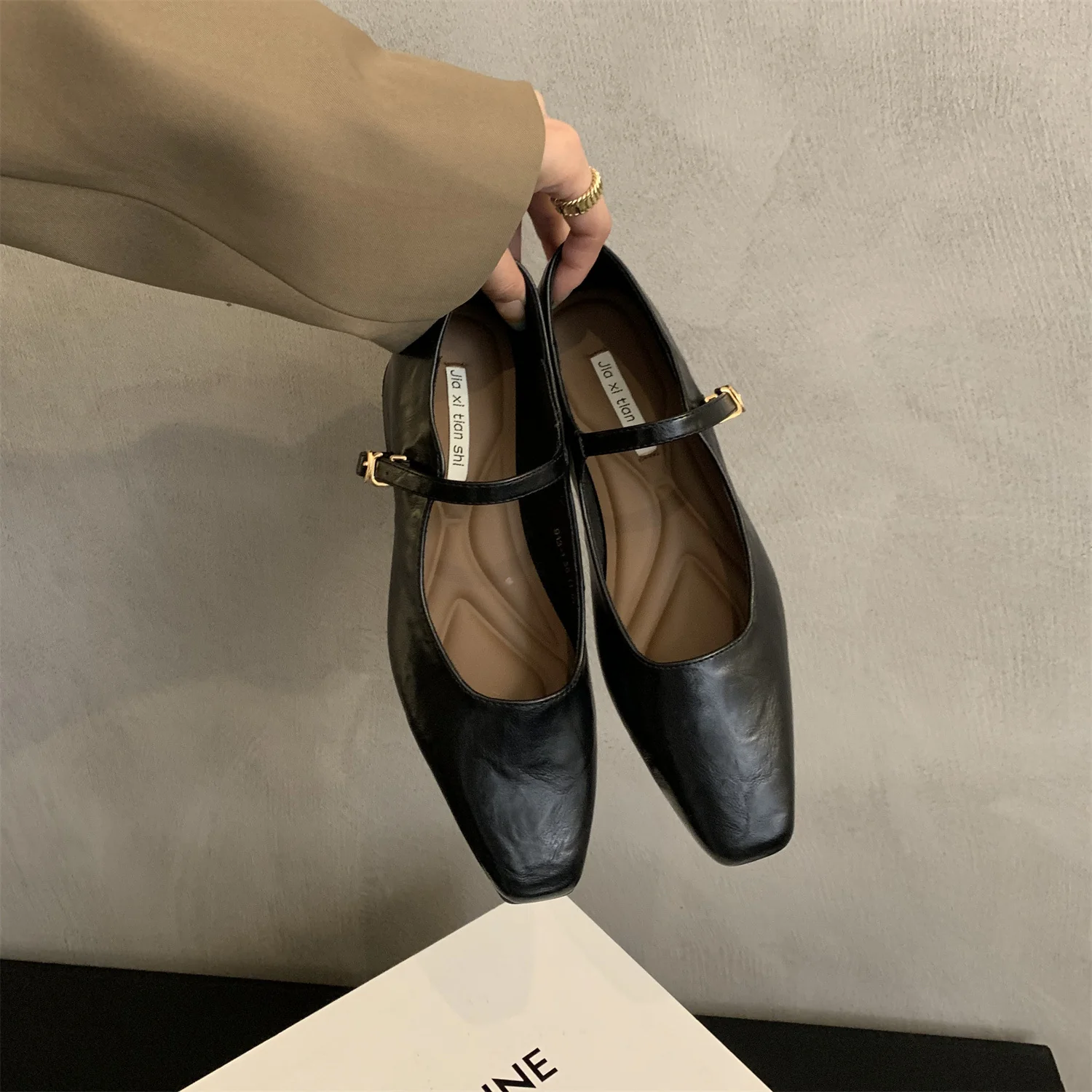 Damen Elegante Ballerinas mit verstellbarem Riemen und komfortabler Innensohle R&B - Image 7