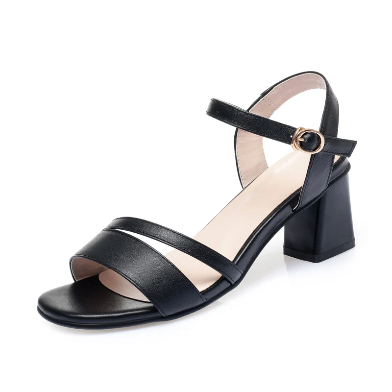 Damen Elegante Blockabsatz Sandalen mit verstellbarem Riemen und komfortabler Sohle R&B - Image 8